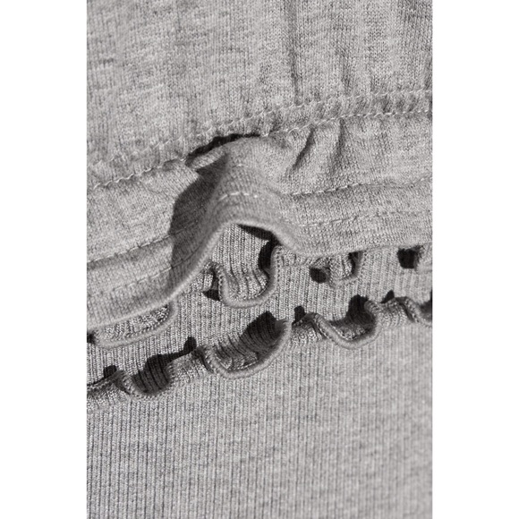 ALEXANDER WANG Ruffle Jersey Grey Dress Sz 4 - Picture 6 of 11